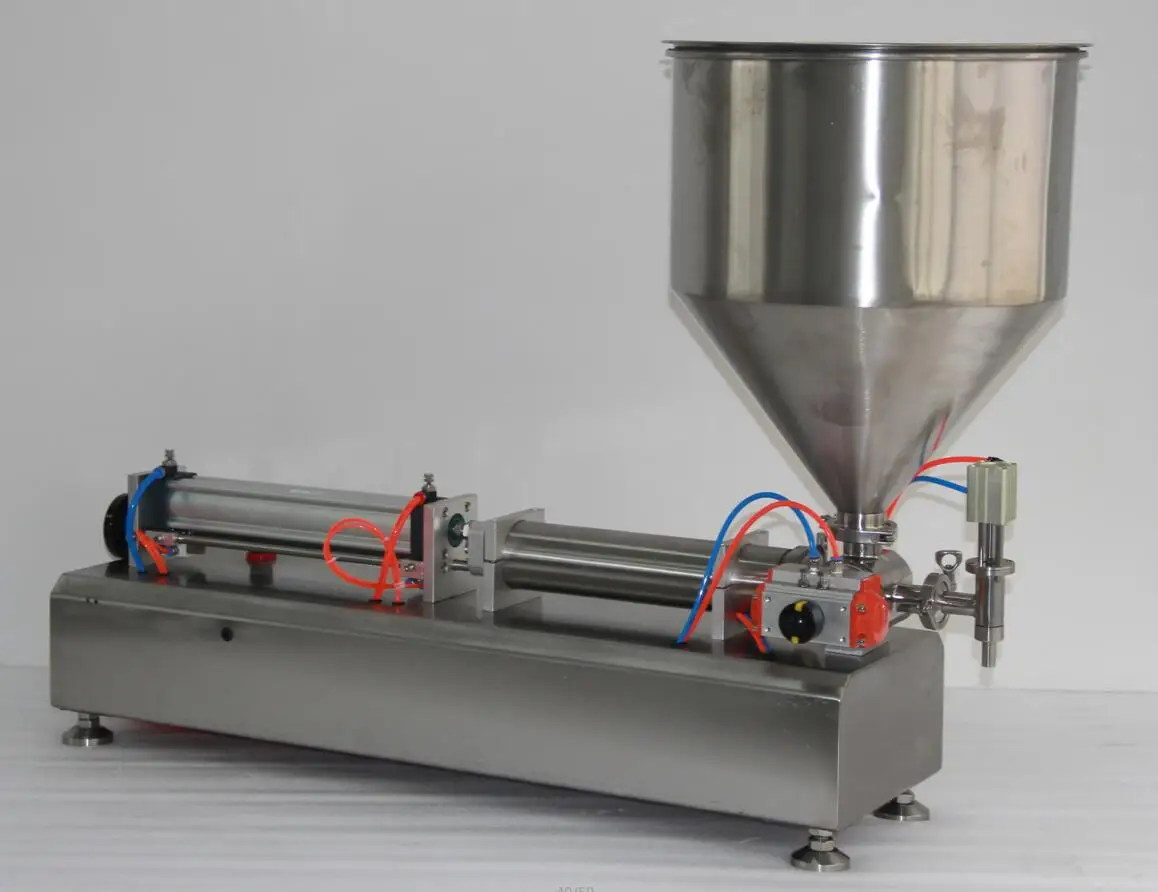 Полностью пневматическая машина для наполнения пасты пневматическая с одним цилиндром поршневой Крем-шампунь для лосьонов и соусов масляный наполнитель