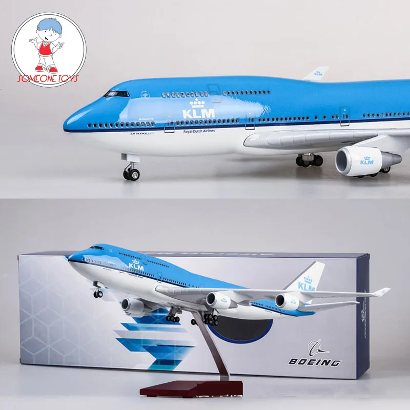 47 см 1/157 масштаб самолета Neitherland модель авиалайнера 747 Boeing B747 KLM королевский синий белый голландская авиакомпания Коллекционная высокое качество