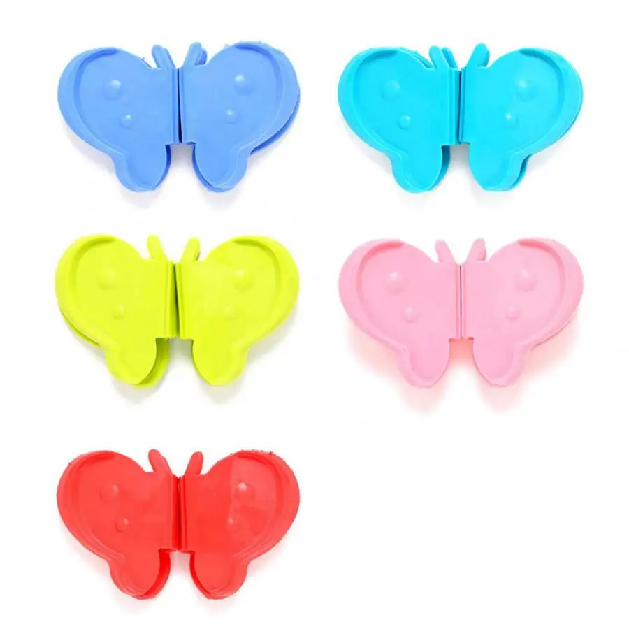 

2Pcs Butterfly Shaped Anti-scald Kitchen Tool Insulation Plate Clamps Clips Spoon Holder