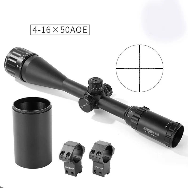 Прицел для стрельбы ST 4-16x50AOE черный диаметр трубки 1 дюйм военный с свободные