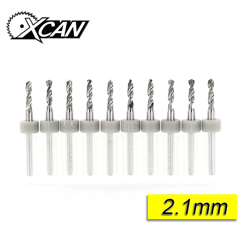 

Free Shipping 10 Pcs 2.1mm Import Carbide PCB Drill Bits, Print Circuit Board Mini CNC Drilling Bit Set, Woodworking Tools