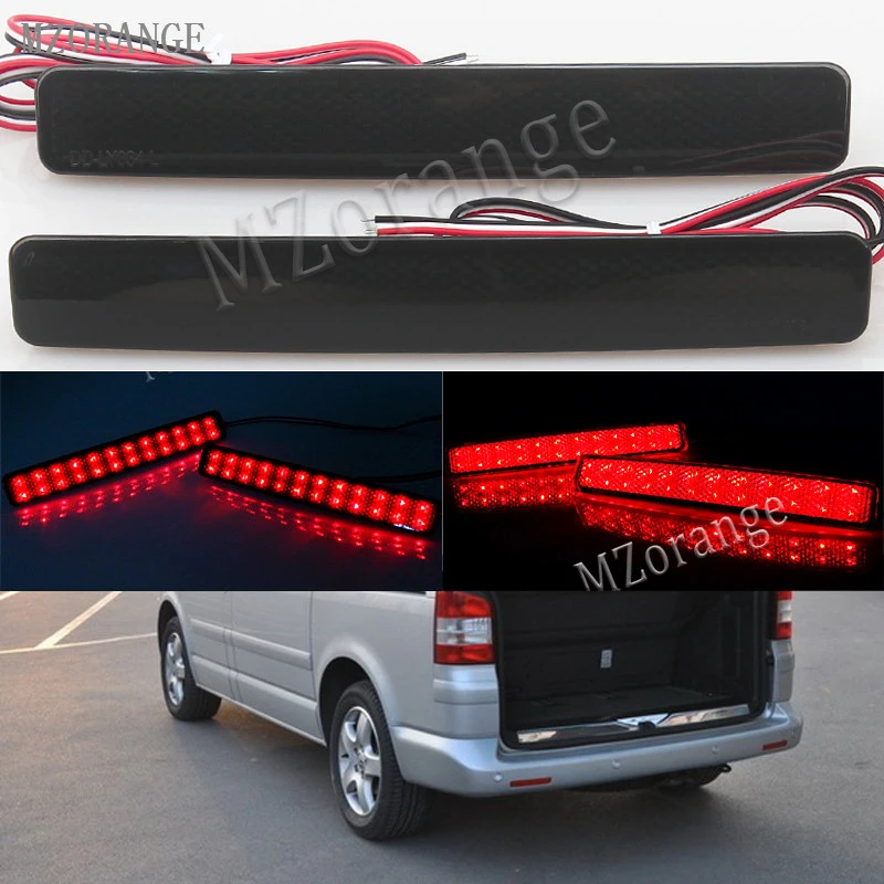 

MZORANGE 2x Smoke Rear Bumper Reflector For VW for T5 Transporter for Caravelle for Multivan 03-11 Tail Light Stop Brake Light