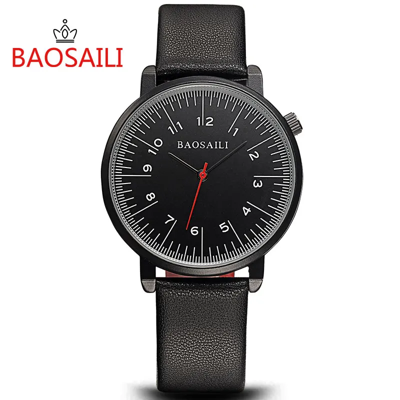BSL1021 BAOSAILI Марка Япония Движение Простой Циферблат Мужская Водонепроницаемые