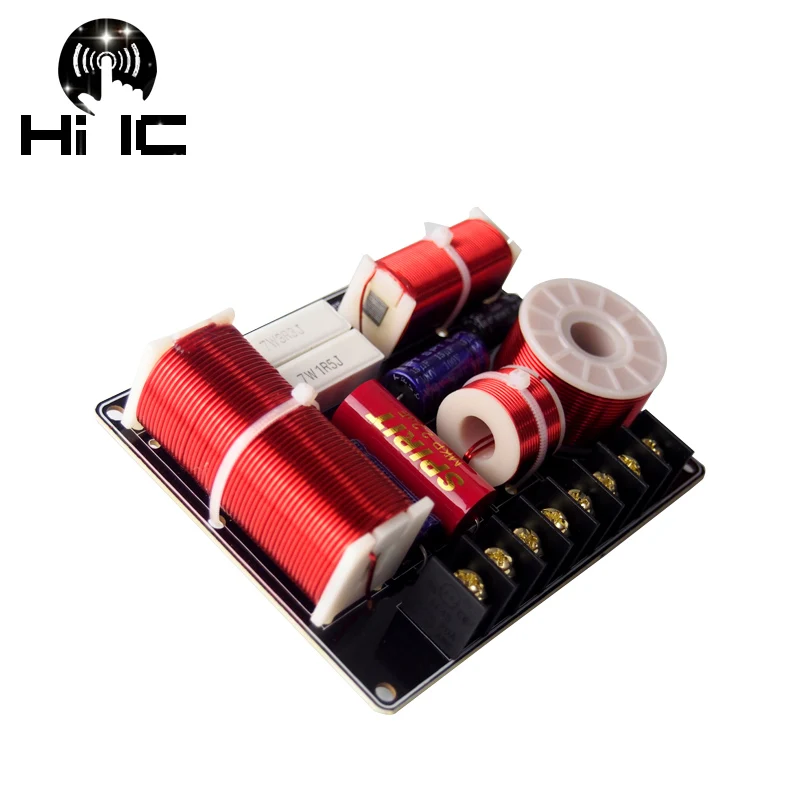 

3 Way HiFi Audio Treble +Middle+Bass 3 Units Crossover Speaker Frequency Divider Stereo Crossover Filters 12dB 200W 450Hz/4700Hz