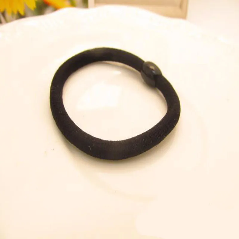 30 шт. веревка для волос для женщин Bean черное эластичное кольцо резинки для волос пояс резинка для волос Аксессуары Детская лента для волос для девочек детские галстуки