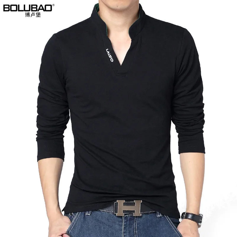

BOLUBAO New Arrival Spring Brand Polo Shirt Men Fashion Solid Color Long Sleeve Polo Men Casual Slim Fit Men Shirt