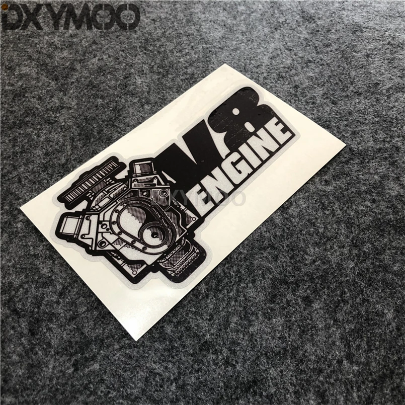 Buy V8 ENGINE Car Stickers 1/10 Scale Reflective Auto