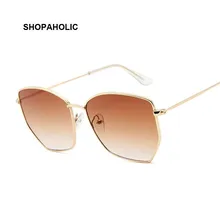 Women Cat Eye Sunglasses Cute Sexy Brand Designer Summer Retro Oversized Frame Black Yellow Cateye Sun Glasses Female