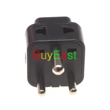 10 X Индия, Sri Lanka адаптер для путешествий Тип D AC вилка с 2 выходами преобразования Великобритании/США/Австралии/ЕС универсальная электровилка черного цвета