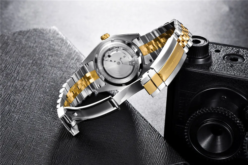 PAGANI Дизайн мужские часы золотые автоматические механические часы мужские роскошные модные водонепроницаемые часы из нержавеющей стали Erkek Kol Saati