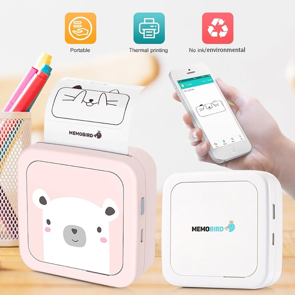 GOOJPRT G3 MEMOBIRD беспроводной Bluetooth Термопринтер для печати этикеток портативный термопринтер для печати этикеток