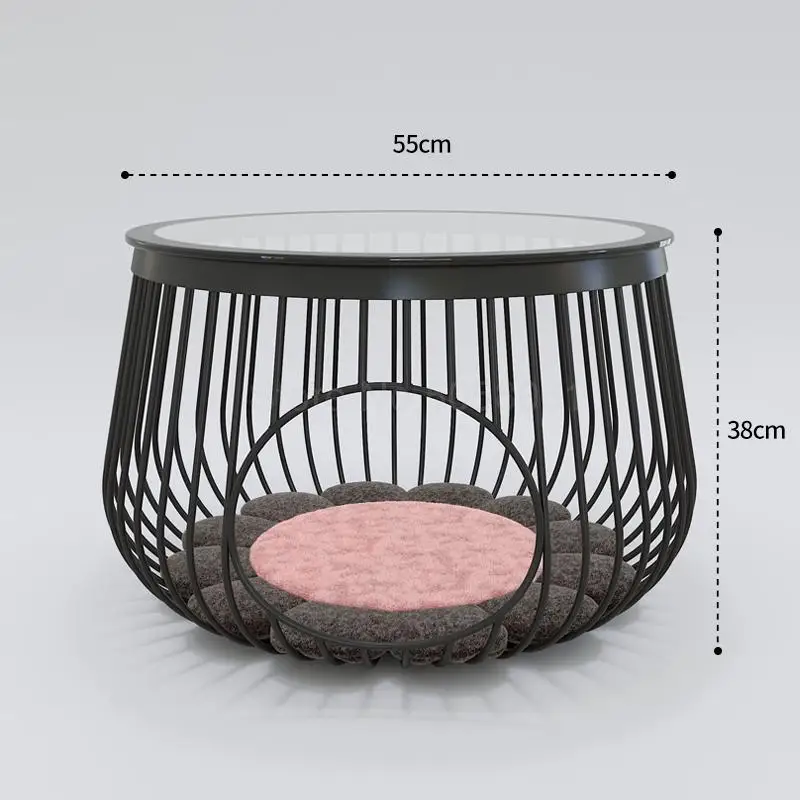 Журнальный столик для кошек в скандинавском стиле из кованого железа для гостиной, современный кошачий наполнитель для домашних животных, журнальный столик для маленьких кошек, кошачий наполнитель - Цвет: ml2