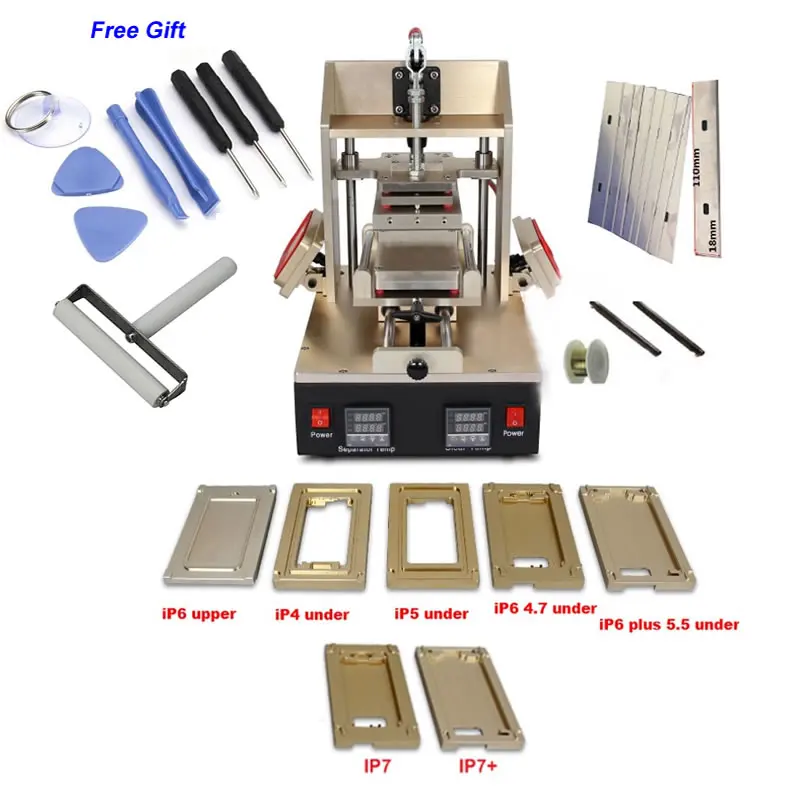 5 in 1 LY-998 Multifunction Bezel Middle Frame Separator Machine Vacuum LCD Glue Remover Laminator Preheater | Инструменты