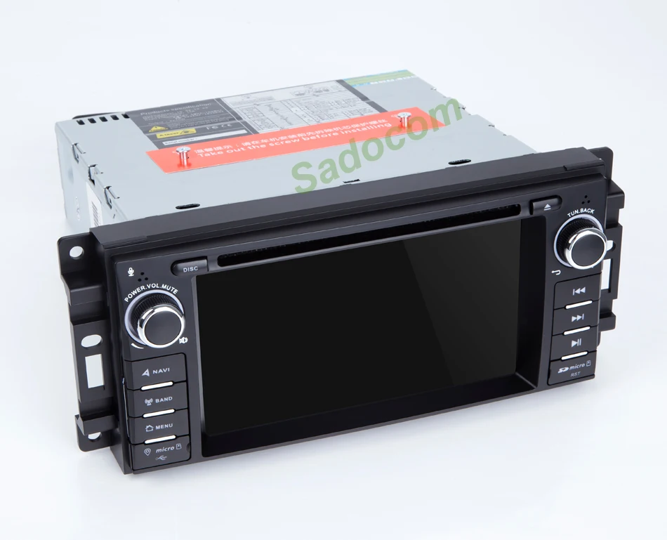 Top IPS 1 din Android 9.0 8 core 4GB RAM 64G ROM Car DVD Player autoradio For Jeep Compass Commander Wrangler Chrysler Sebring 300C 5