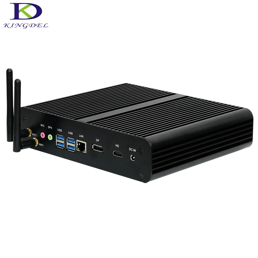SKYLAKE Intel Core i7 6500U 6600U Linux Windows 10 HTPC ТВ коробка 16 ГБ Оперативная память Мини-ПК с HDMI DP SD Card Reader USB3.0 Wi-Fi 300 м