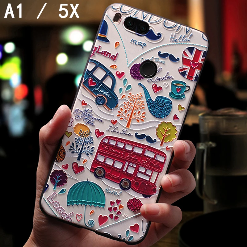 YonLinTan силиконовый 3d coque чехол для Xiao mi xio a1 a 1 = 5x Роскошный телефон назад милый etui на