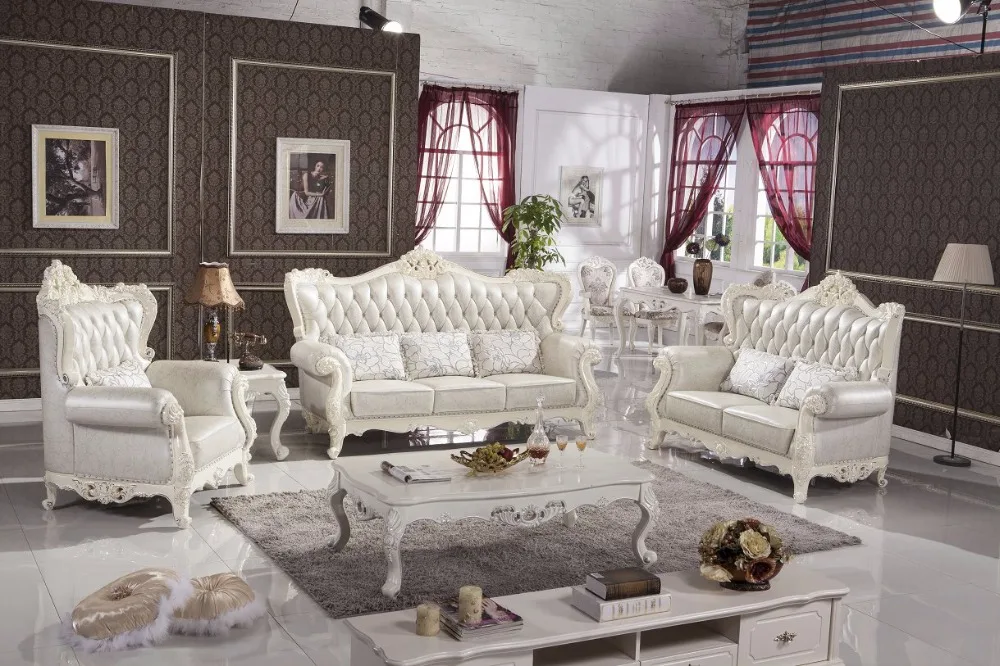 cheap 2019 Antique Chaise For Living Room Limited Rushed European Style Set Armchair Beanbag Bean Bag Chair Sectional Sofa Leather
