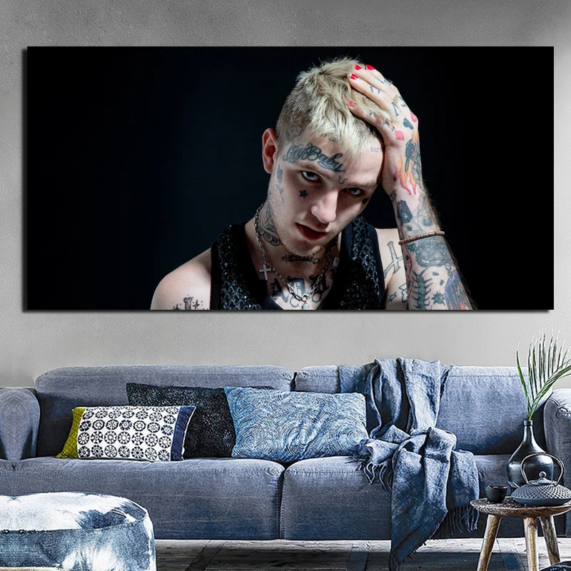 

Lil Peep Rolling Stone Art Canvas Painting Print Living Room Home Decoration Modern Wall Realist Art Painting Posters Pictures