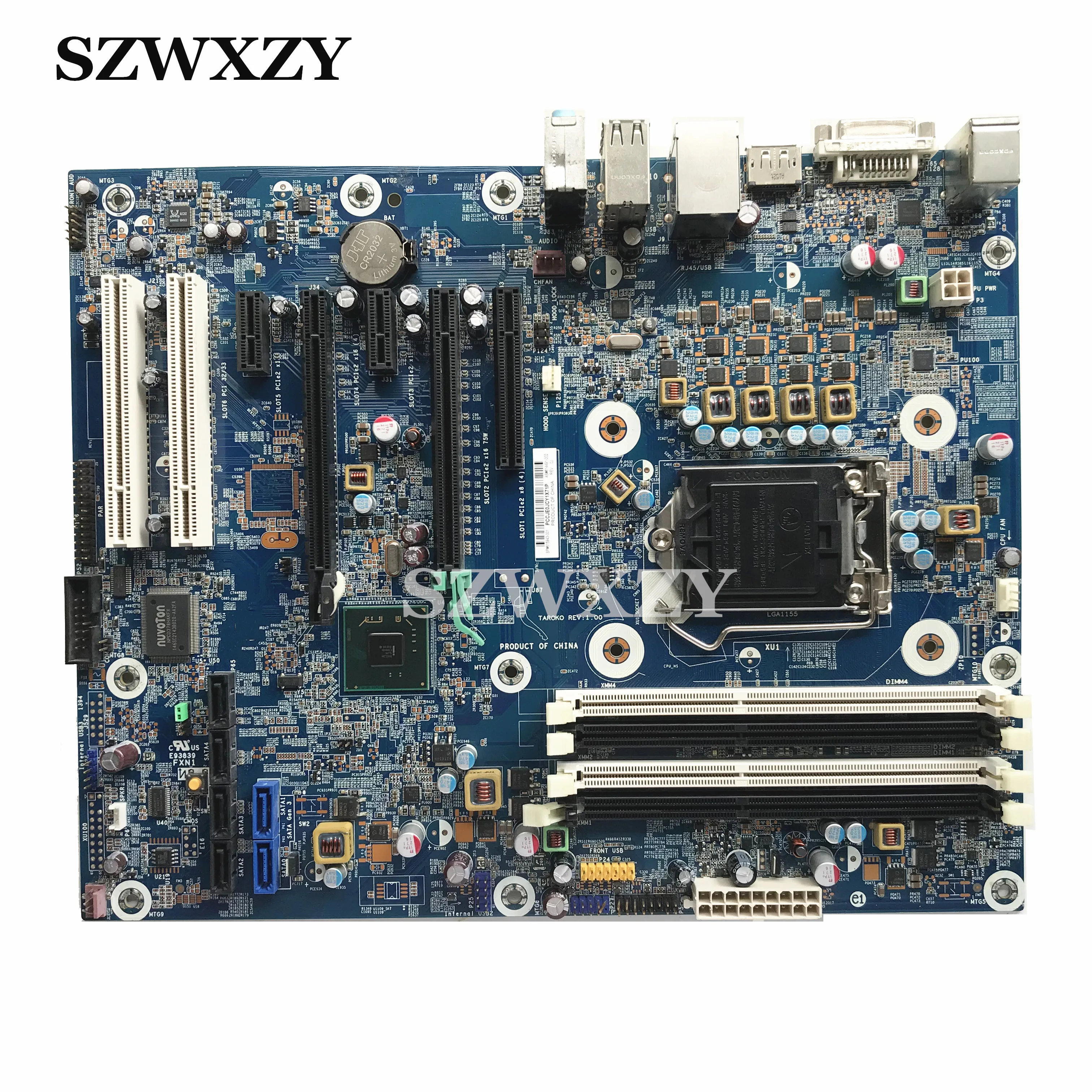 Оригинальная материнская плата для рабочего стола HP Z210 615943 001 614491 002 LGA1155