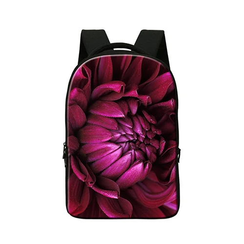 3D цветок рюкзаки для студентов для ноутбуков 14, девочек Bookbags, Mochila, женская компьютер Back Pack, самое лучшее Bookbags - Цвет: Небесно-голубой