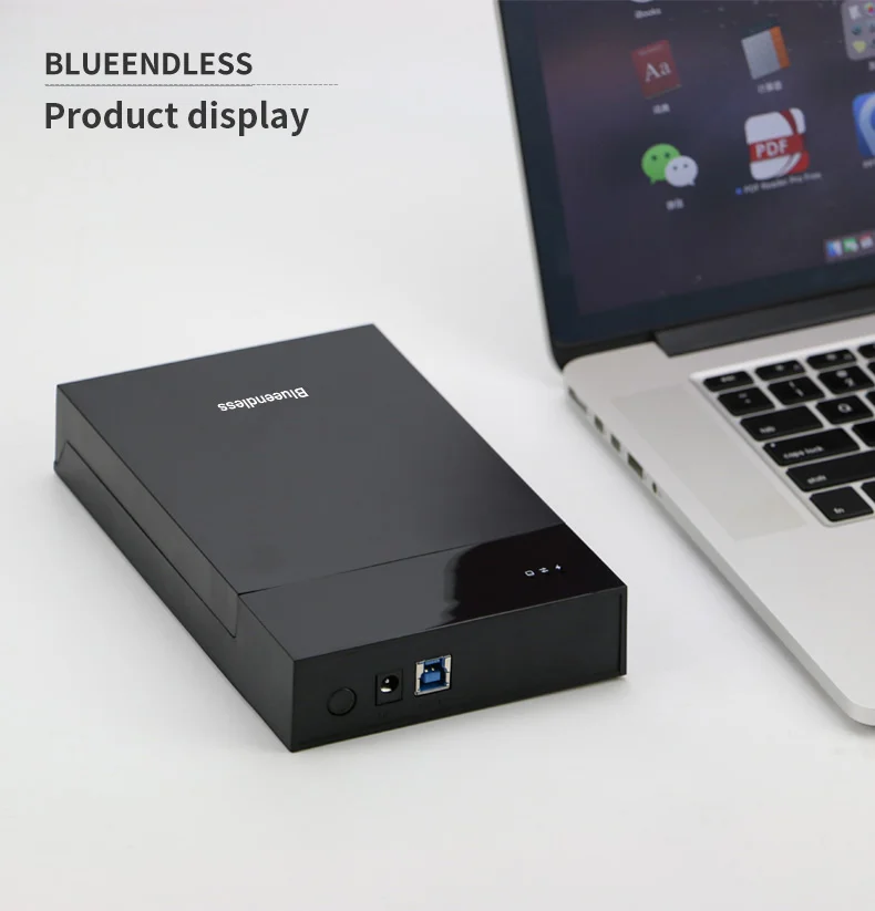 Blueendless внешний жесткий диск 1 ТБ/3 ТБ/4 ТБ портативный высокая скорость USB 3,0 чехол sata hdd корпус Поддержка 3,5 hdd коробка инструмент