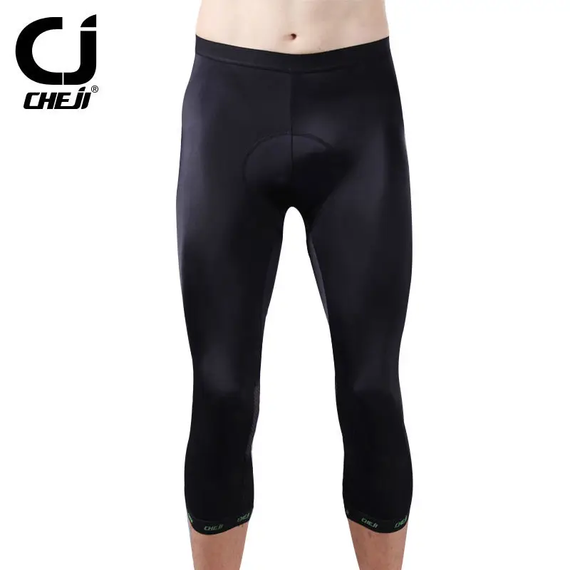 

CHEJI Men's Cycling Shorts Compression Padded Bicycle / MTB / Bike Shorts /  Short Tights Black MTB Cropped Trousers For Men