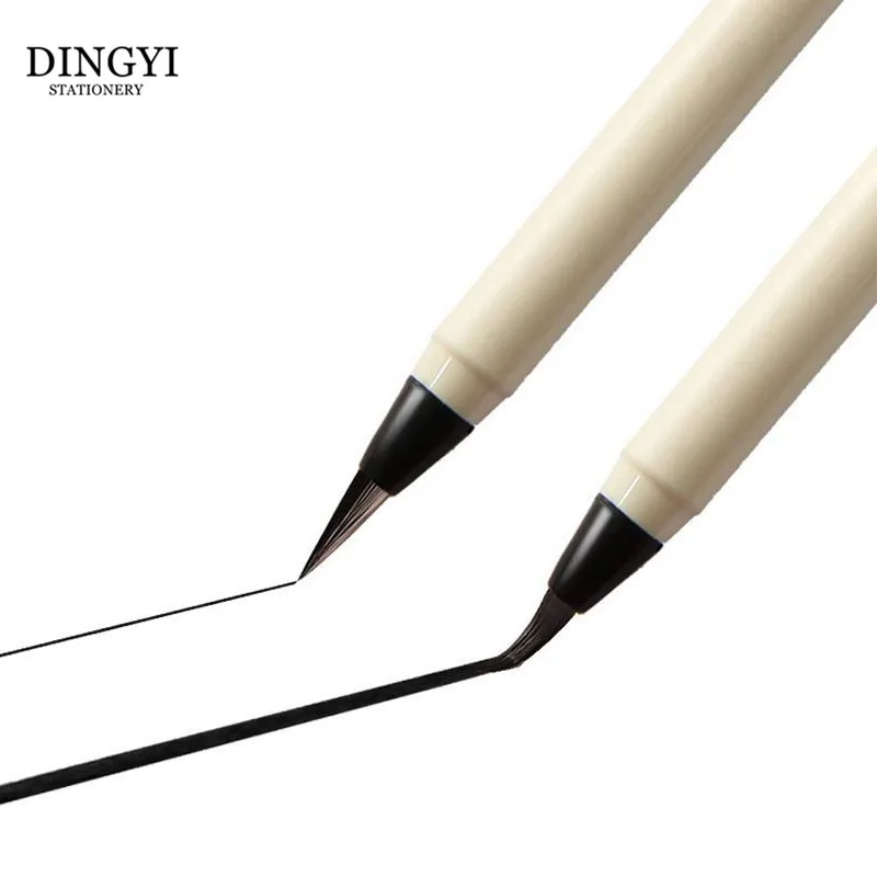 

DINGYI Refillable Chinese Japanese Calligraphy Marker Pen Black Ink Drawing Lettering Pen Brush Pens Handwriting Art Supplies