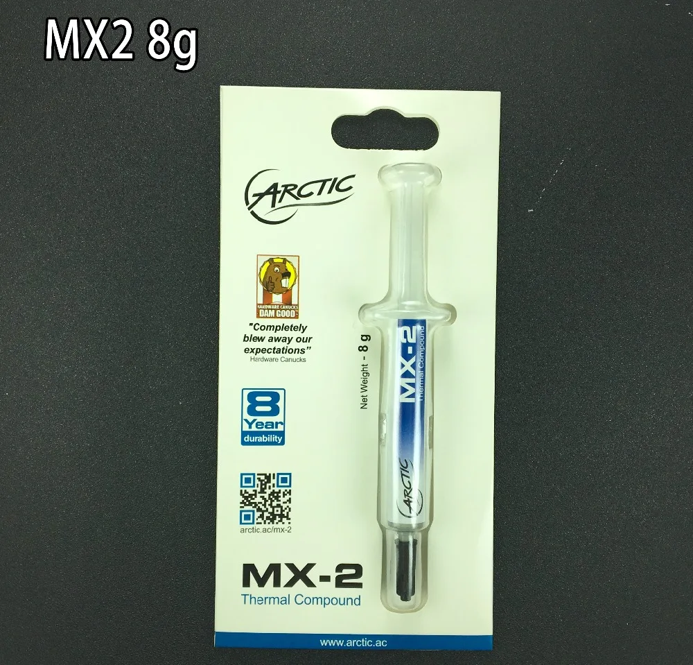 

ARCTIC MX-2 8g CPU GPU Thermal Compound Grease pads Heatsink Plaster Thermal Paste cooling Overclock processor Conductive MX-2