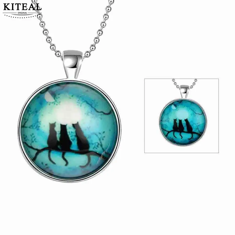 KITEAL Новая красивая модная светящаяся в темноте прозрачная нейтральная подвеска