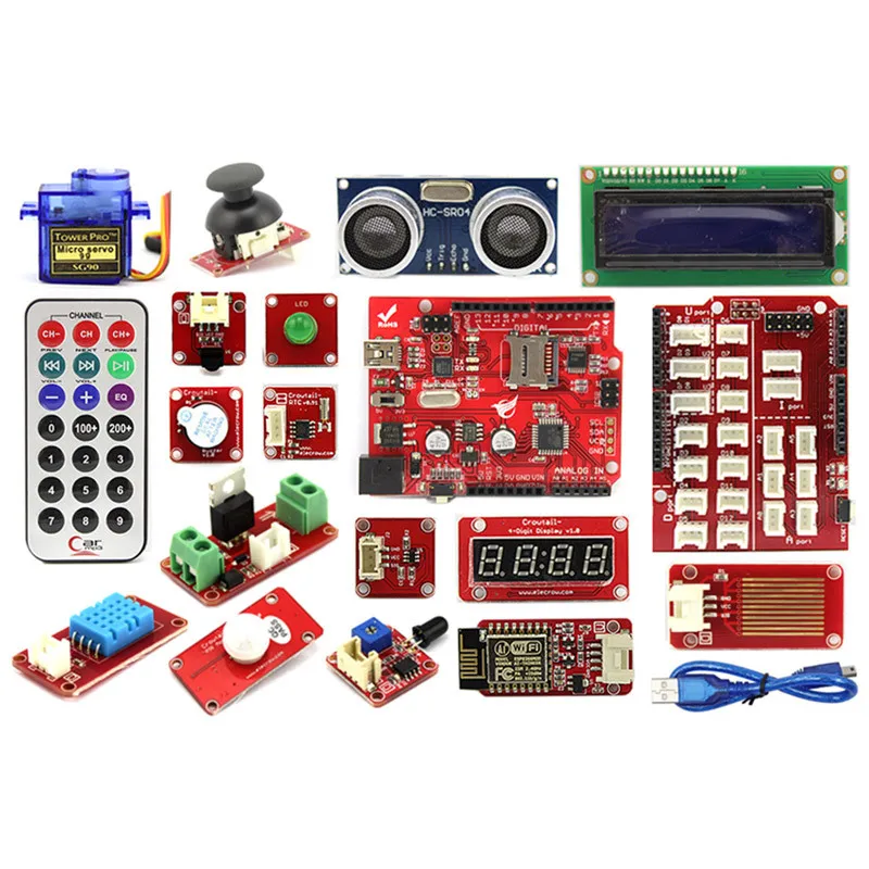 Elecrow Crowtail Расширенный Комплект для Arduino Начинающих Комплект DIY Чайник Вентиляторы С Руководство Пользователя Reatail Box Бесплатно DHL