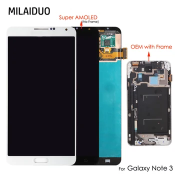 

AMOLED/TFT LCD For SAMSUNG Galaxy Note 3 III SM-N9005 SM-N900 LCD Display Touch Screen Digitizer Assembly No/with Frame 5.7''