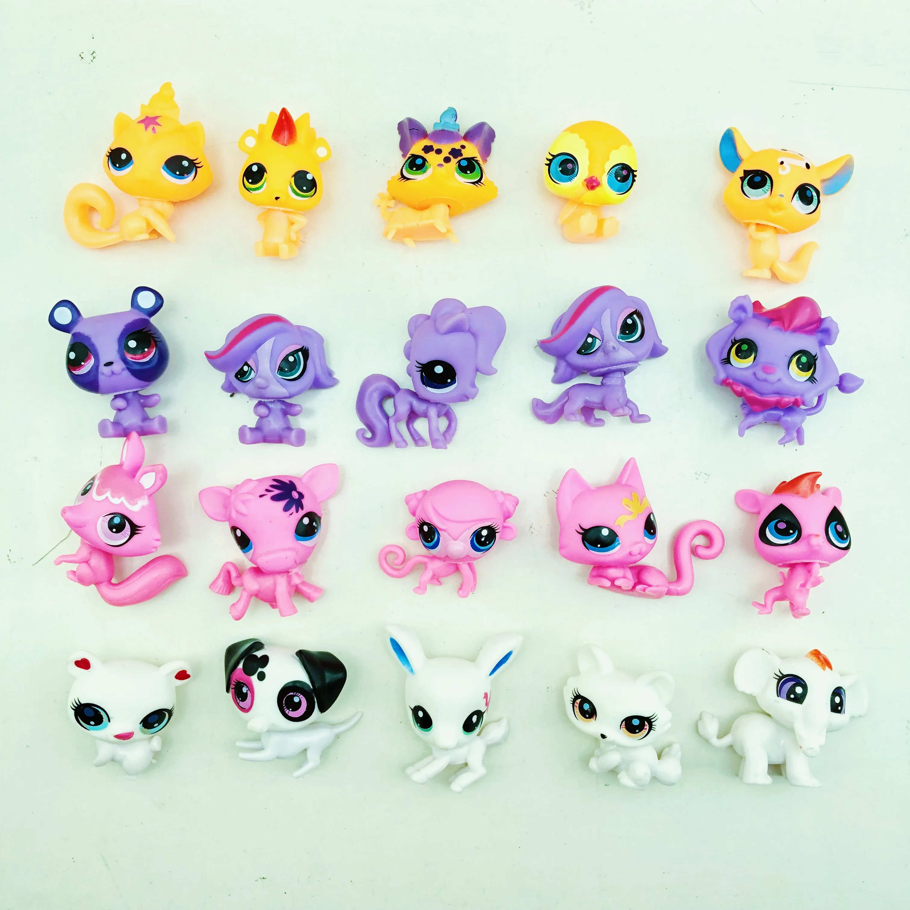 Lanyitoys 20 шт./пакет милые мини lps в фигурки Модель различные формы для домашних