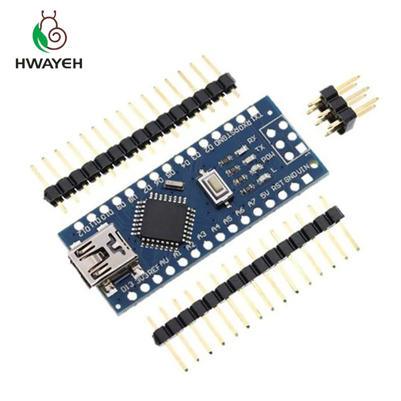 Мини контроллер USB Nano V3.0 ATmega328P совместимый с arduino nano CH340 драйвер NANO 3 0 5 шт.|nano