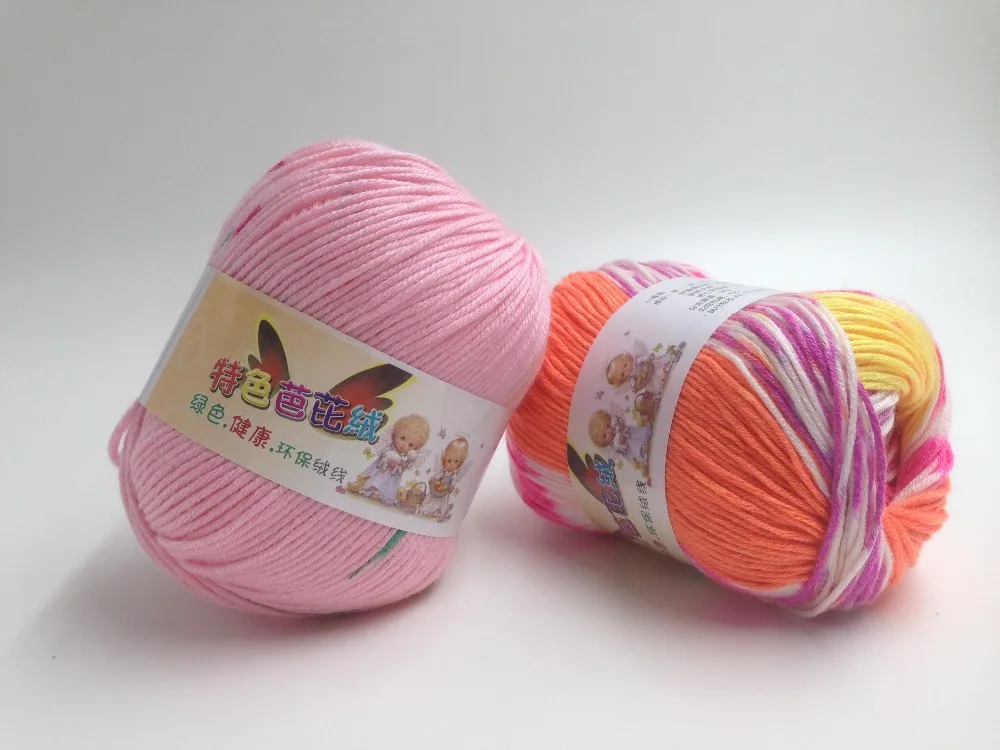 Knitting Yarn crochet cheap colorful yarn for knitting Natural Soft