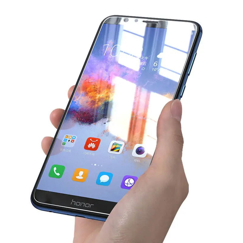 

YIJIAMO Screen Protector Mobile for Huawei Play 8X Phone Protective Case for Huawei Enjoy 9 Plus 7S Tempered Glass
