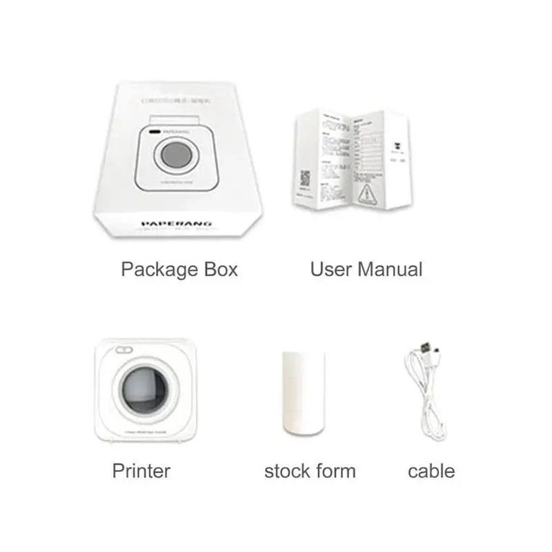 1000mA Mini Portable Wireless Connection Bluetooth Printer POS Thermal Picture Photo Ticker Printers for Android / IOS Phone