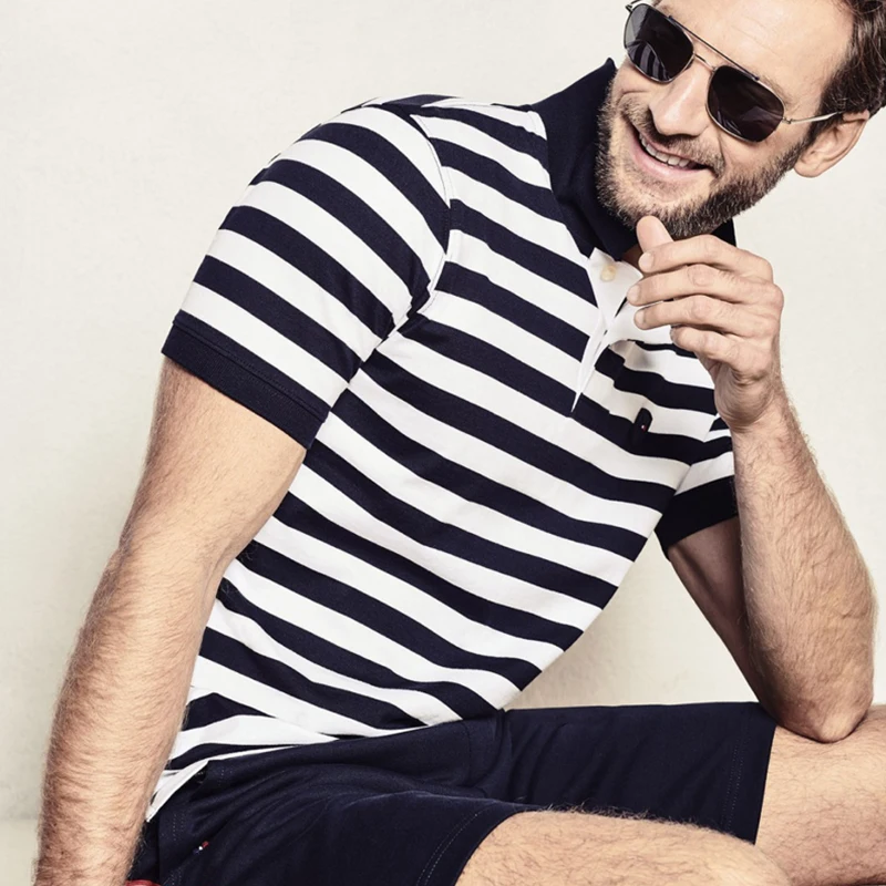 

2019 NEW MENS POLO SHIRT STRIPED SUMMER COLLECTION EDEN SERIGE PARK FRANCE LUXURY BRAND polo homme de marque haute qualite