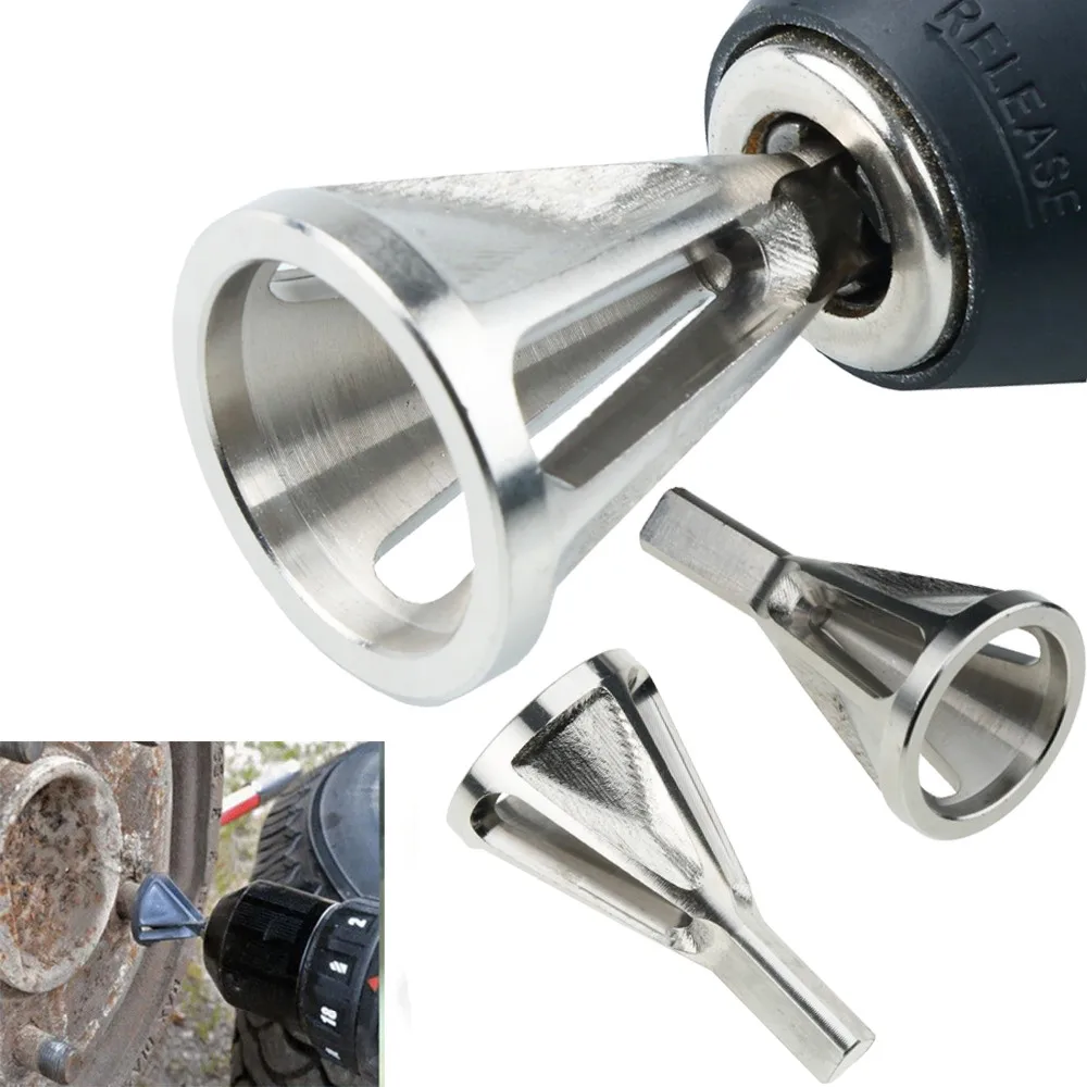 

Chuck drill bit Tire Repair deburring Tools Silver External Chamfer Tool Drill Bit Remove Burr screw head deburring
