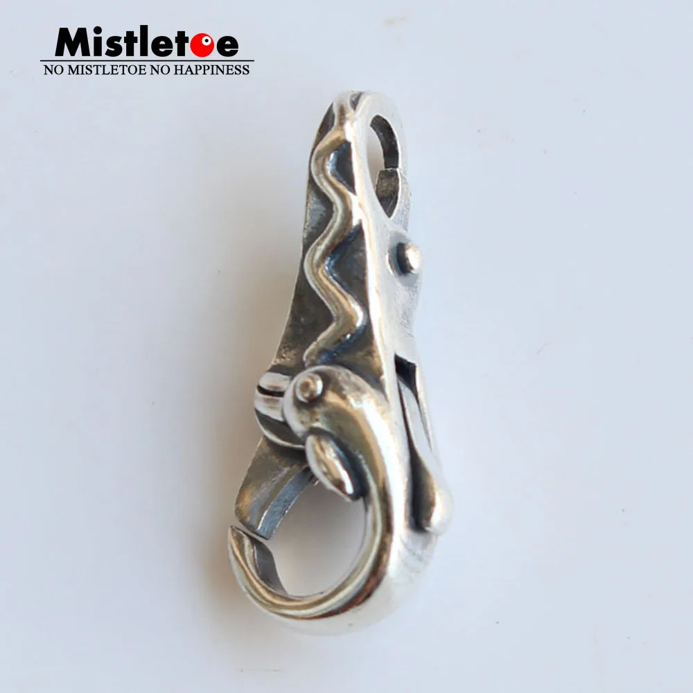 

Mistletoe Genuine 925 Sterling Silver Dolphin Lock Lobster Clasp Fit European Troll Bracelet Jewelry