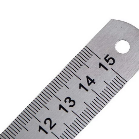 Металлическая линейка из нержавеющей стали, метрическое правило, Прецизионная двухсторонняя линейка, принадлежности для измерения 15 см, 2 шт
