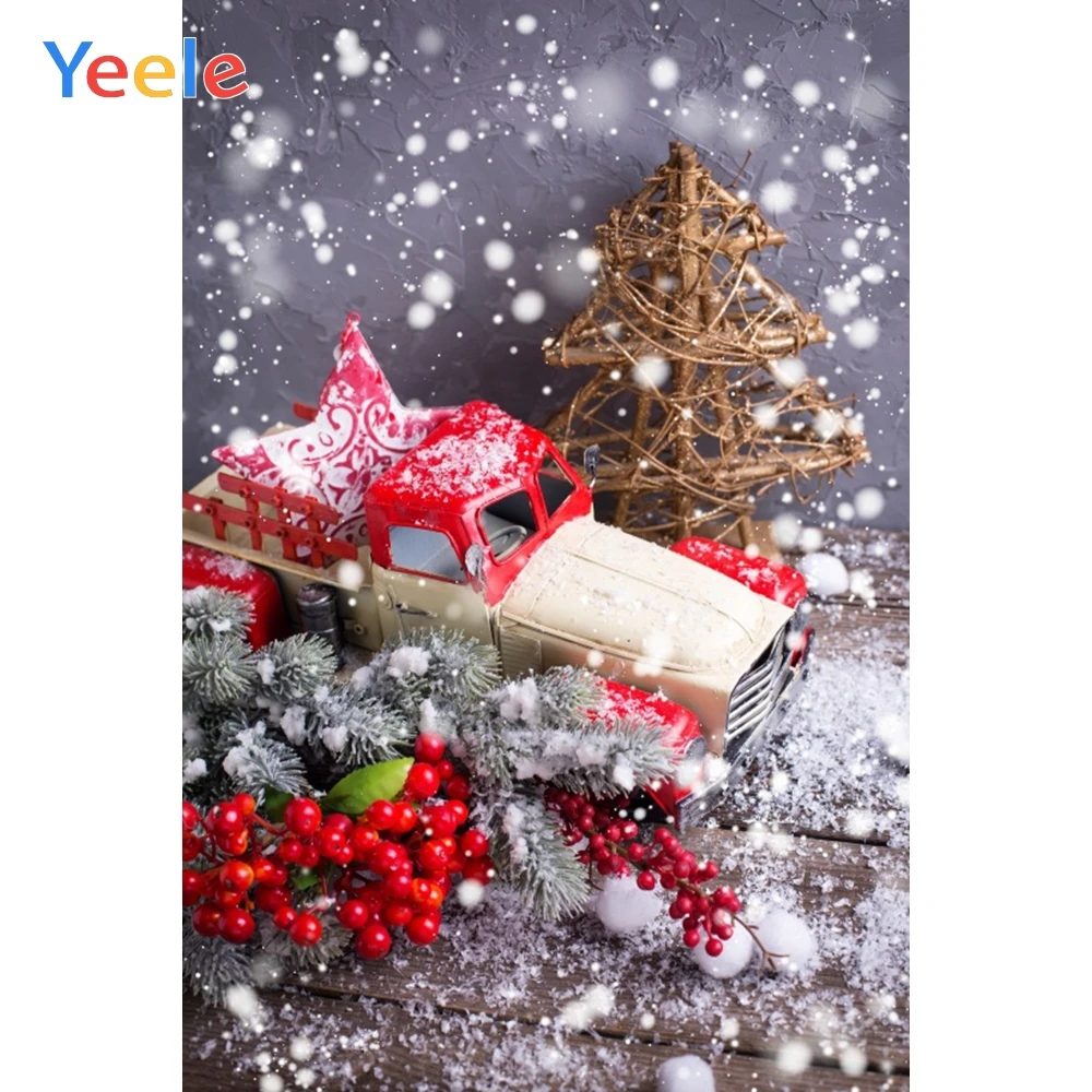 

Yeele Christmas Photocall Bokeh Snow Tree Car Toys Photography Backdrops Personalized Photographic Backgrounds For Photo Studio