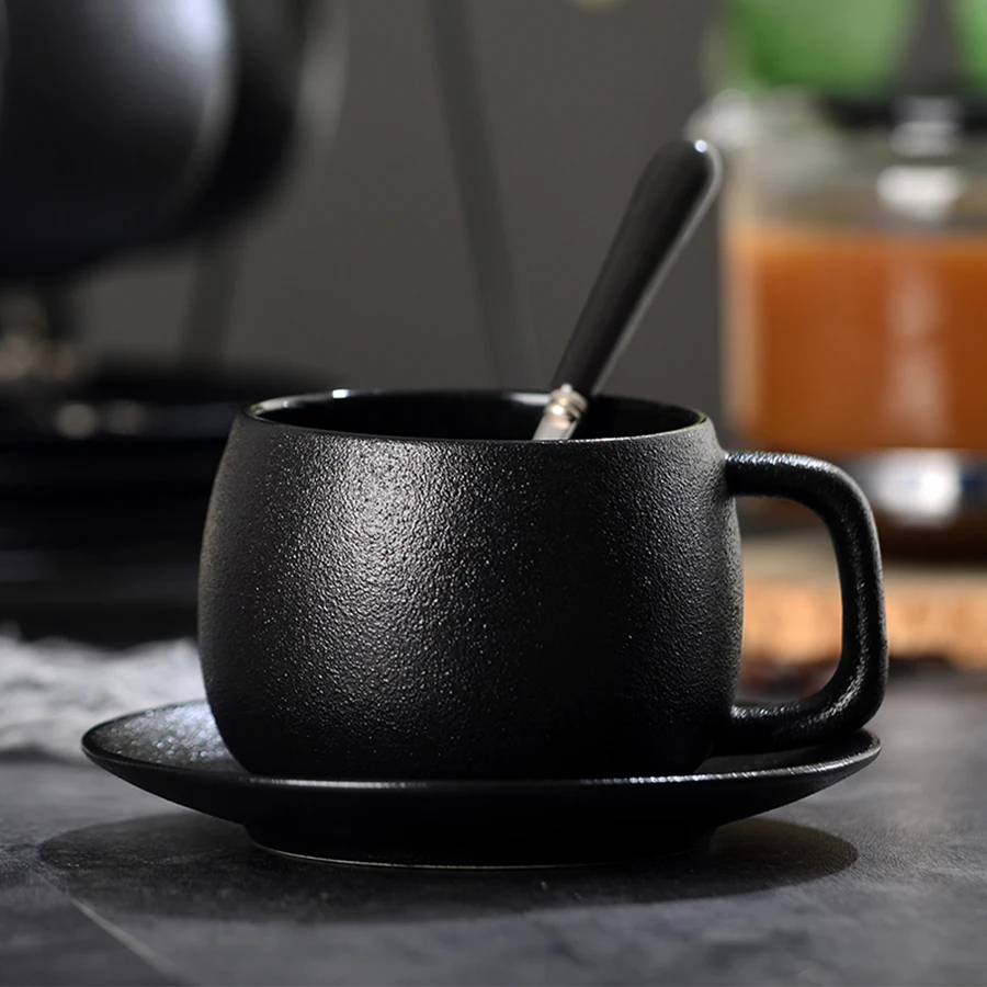 Чайные чашки и блюдце Tazas Para Cafe винтажная многоразовая керамическая кофейная