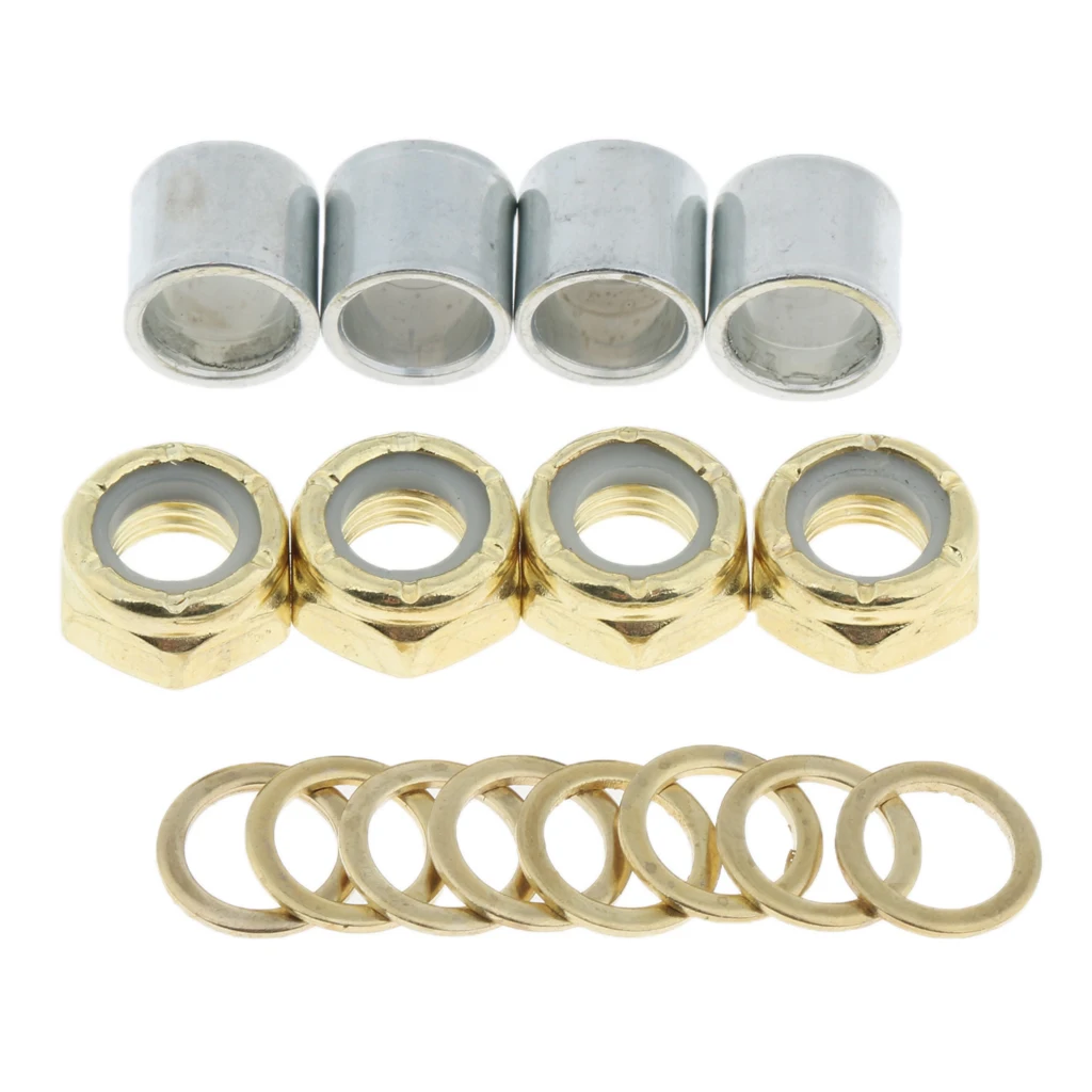Spacers for Bearing Performance Nuts Skateboard Truck Speed Kit Axle Washers