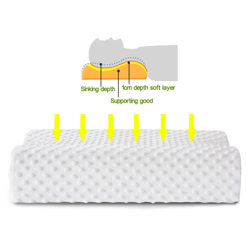 

Comfortable Cervical Pillow for Sleeping Slow Rebound Memory Pillow Neck Massage Memory Foam Pillows Bed Head Pillow Coussin Cou