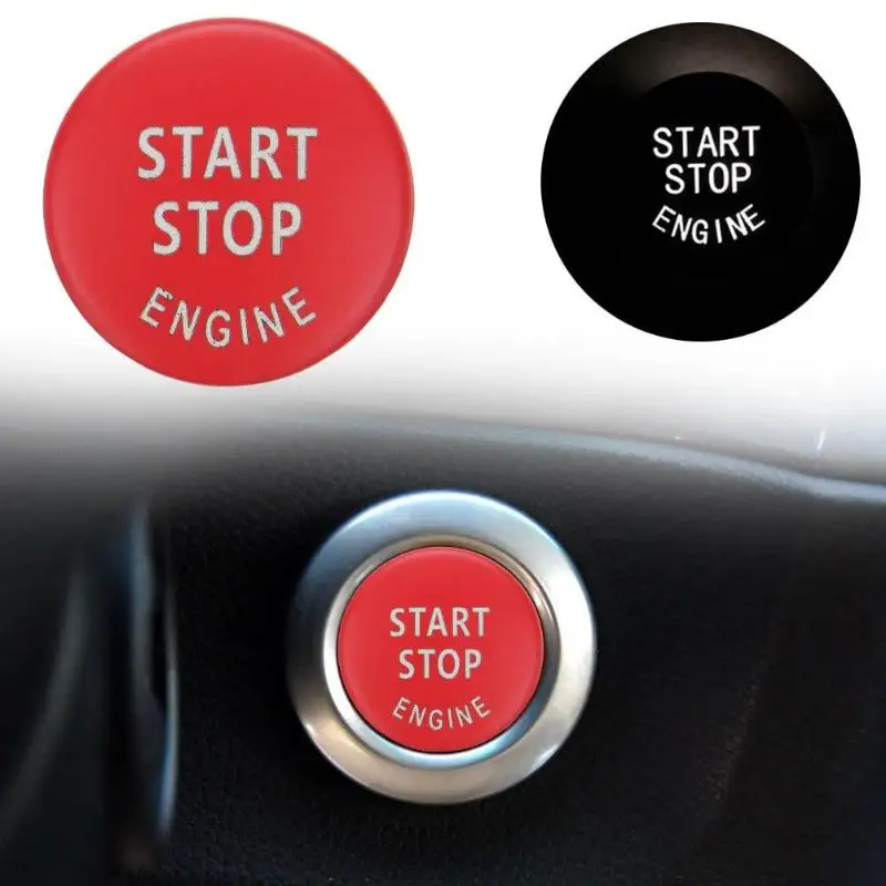 Автомобильный кнопка запуска двигателя поверните крышку переключатель аварийной остановки аксессуары для ключей Настенный декор для BMW X5 X1 E70 X6 E71 Z4 E89 3 5 серии E90 E91 E60