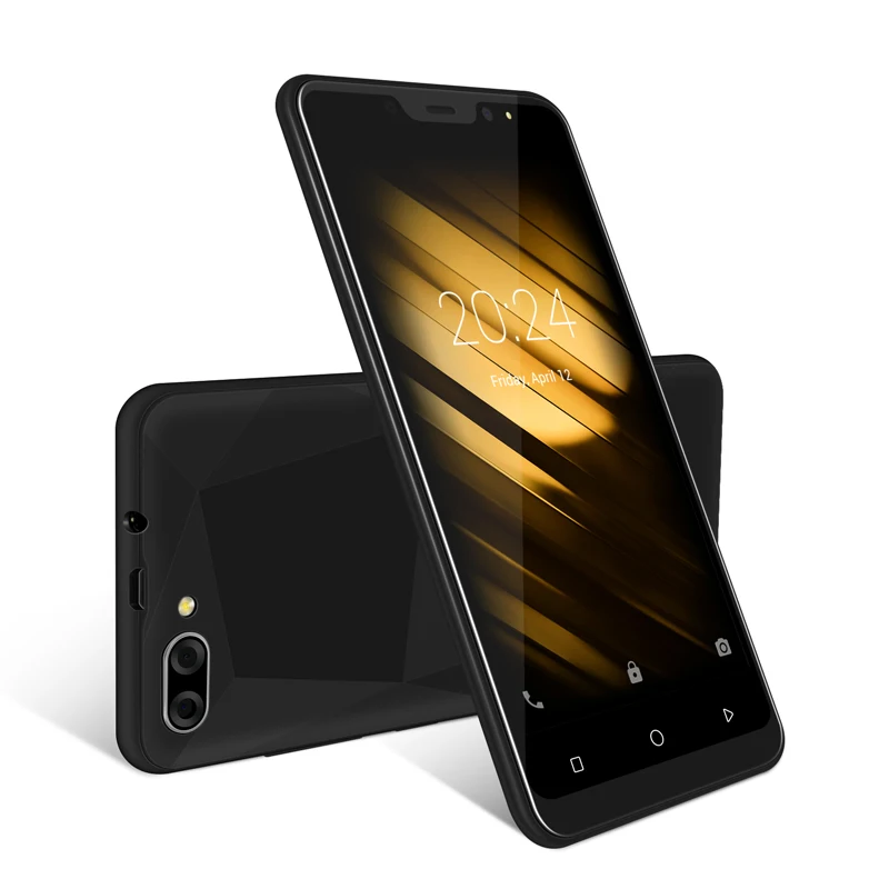 XGODY X27 Face ID Смартфон Android 9,0 1 ГБ 16 ГБ MTK6580 четырехъядерный 5 дюймов 3G Две sim-карты 5 Мп камера gps мобильный телефон 3D задняя крышка - Цвет: Black