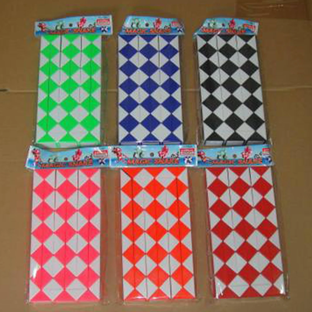 Color Random Newest 72 Blocks Magic Snake Ruler Cubes Spinner Puzzle Standard Version Children Education Imagination