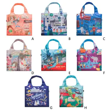 

Foldable Handy Shopping Bags Reusable Tote Pouch Recycle Storage Handbags