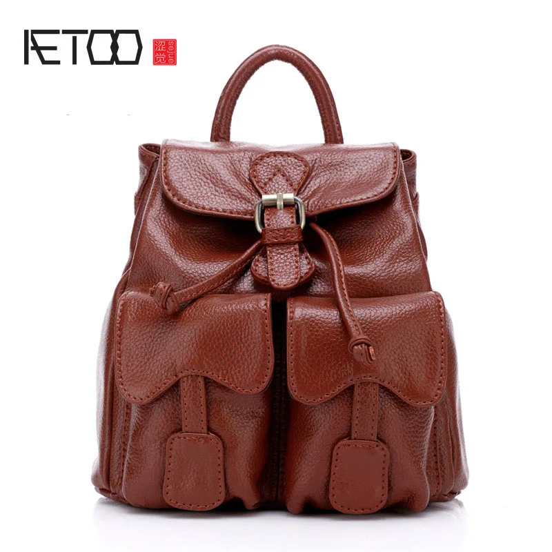 AETOO Leather spring and summer new leather ladies shoulder bag casual section