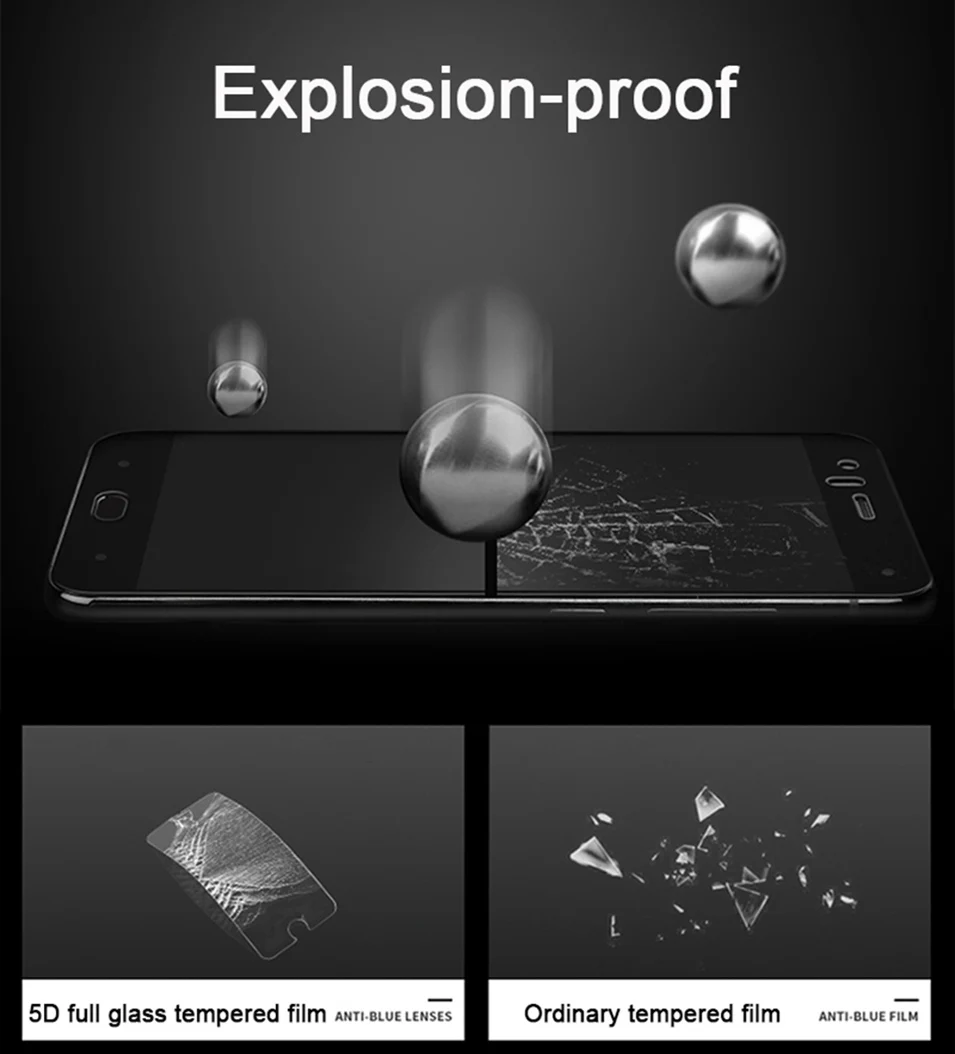 WhaY 5D Tempered Glass For iPhone 8 Cover Screen Protector Luxury 9H Curved Edge Case For iPhone8 iPhone 8 Glass Protective Film (7)